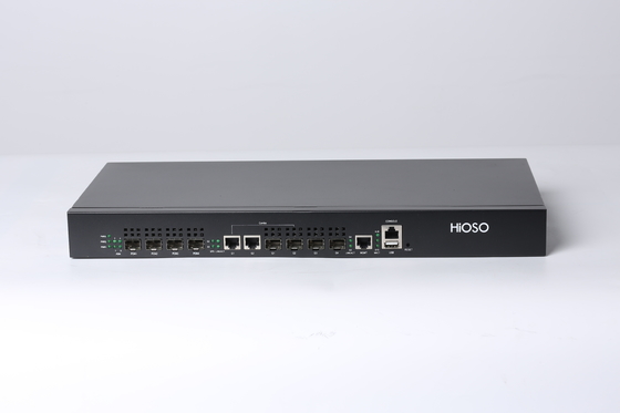 1つのUの棚のHioso EPON OLT 4 Pon 2 SFP GE 2のコンボの港20KMの最高の間隔