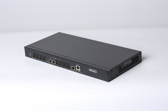 1つのUの棚のHioso EPON OLT 4 Pon 2 SFP GE 2のコンボの港20KMの最高の間隔